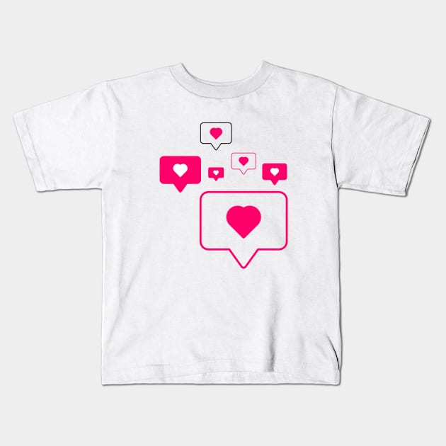 Colorful set of heart icons. Kids T-Shirt by AraDesign